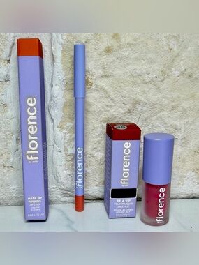 NEW Florence by Mills Mark My Words Lip Liner & Be A VIP Velvet Liquid Lipstick
